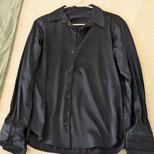 Abercrombie and Fitch Satin button down shirt